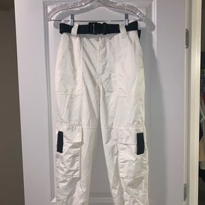 Topshop white cargo pants